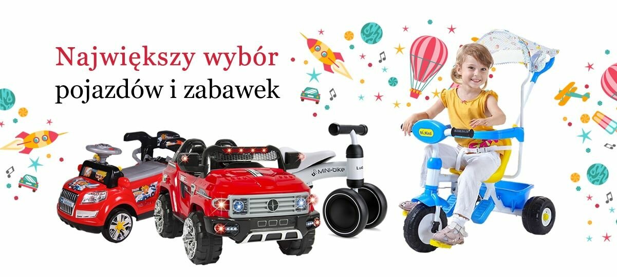 Karty rabatowe na zabawki i pojazdy dla dzieci - RS Max